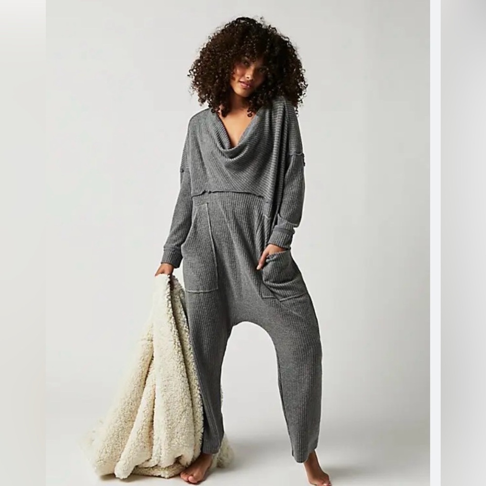 Intimately Free People Kickback Romper Grey size Small NWOT